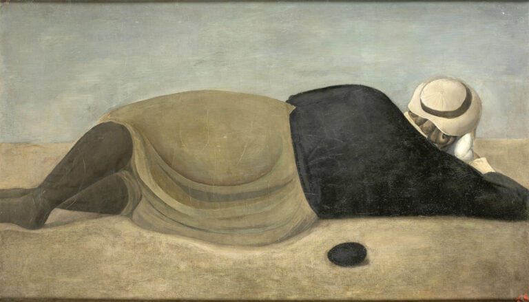 Pierre TAL COAT (1905- 1985) - Femme couchée au boulet noir, 1933, - Huile sur…