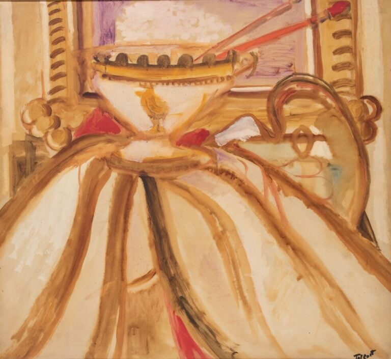 Pierre TAL COAT (1905-1985) - Nature morte à la coupe, 1942 - Huile sur toile,…