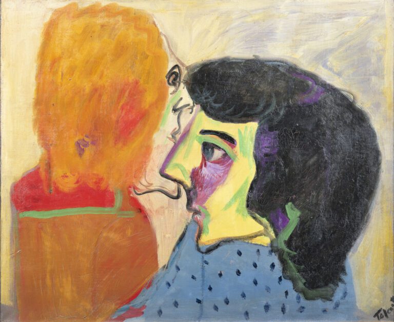Pierre TAL COAT (1905-1985) - Têtes de femmes , 1936 - Huile sur toile, signée…