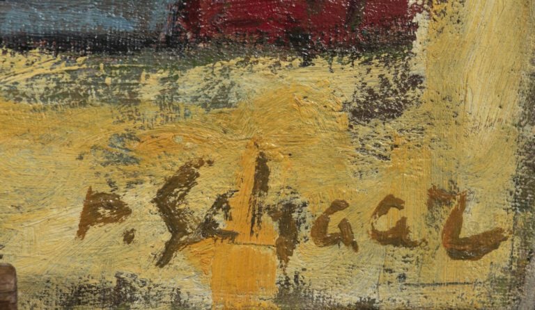Pinchas SHAAR (1923-1996) - Banderillas, Mallorca, 1954 - Huile sur toile, sign…