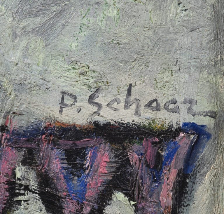 Pinchas SHAAR (1923-1996) - Le cheval de cirque - Huile sur toile, signée en ba…