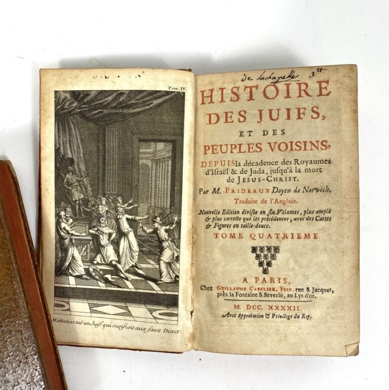 PRIDEAUX.Histoire des Juifs et des peuples voisins depuis la décadence des roya…