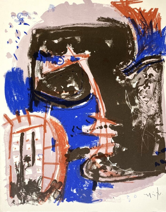 Rodolfo NIETO (1936-1988) - Présence , composition - Ensemble de 2 lithographie…