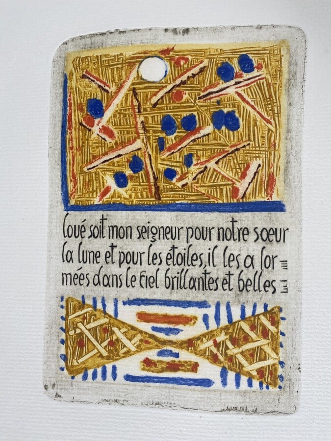 (Roger BISSIÈRE) (1886-1964) - François d'Assise, Cantique à notre frère soleil…