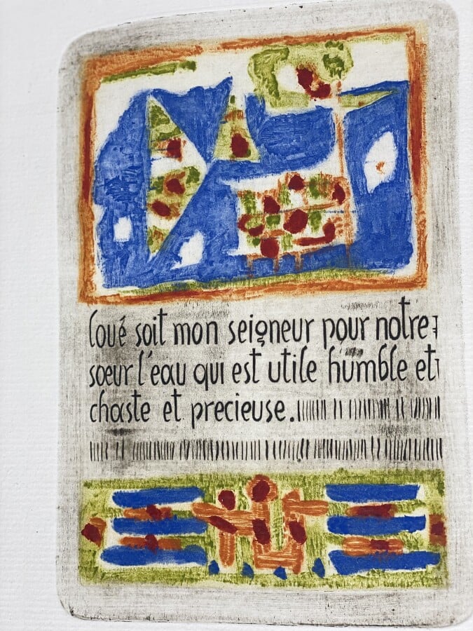 (Roger BISSIÈRE) (1886-1964) - François d'Assise, Cantique à notre frère soleil…