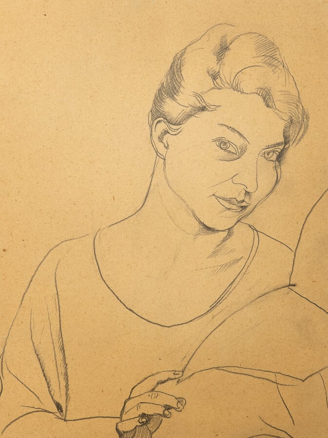 Roger de LA FRESNAYE (1885-1925) - Étude pour une Roumaine, vers 1921 - Dessin…