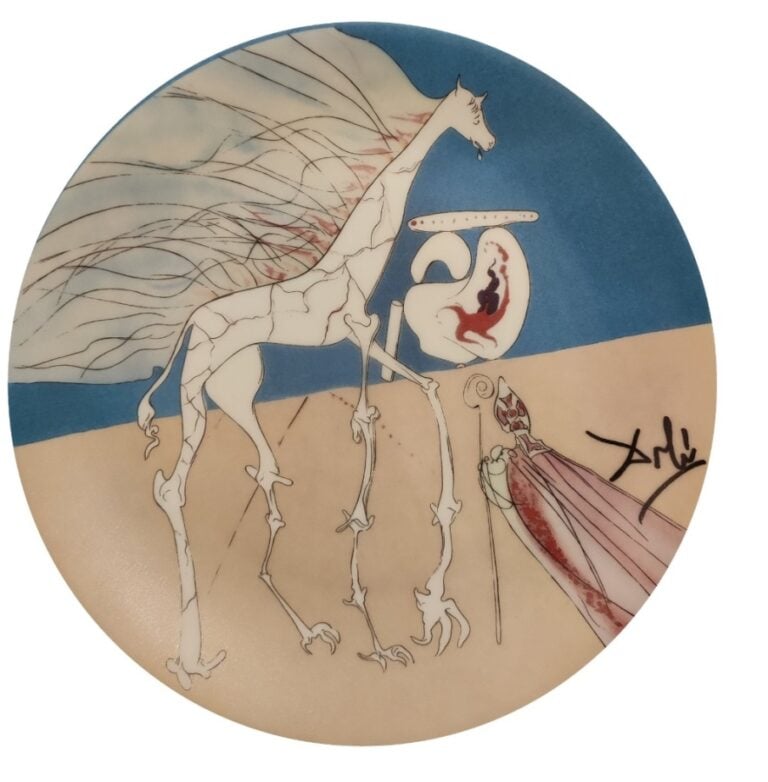 Salvador DALI (1904-1989) (d'après) - Conquête du Cosmos - 6 assiettes de la sé…