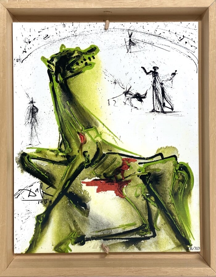 Salvador DALI (1904-1989) ( d'après ) - La victime de la fête 1970/1972 (Löpsin…