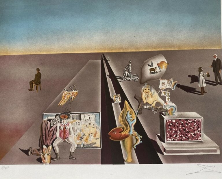 Salvador DALI (1904-1989) ( d'après) - Les premiers jours du printemps - Lithog…
