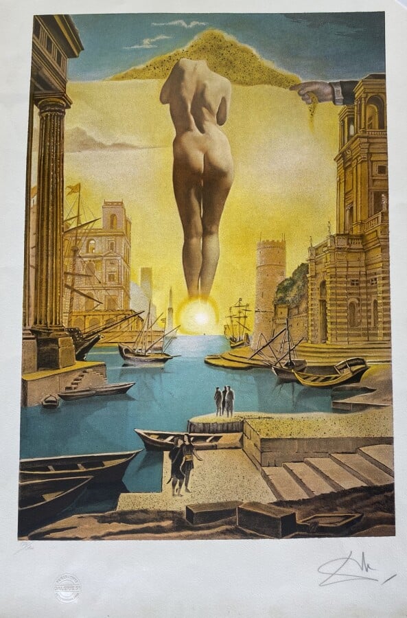 Salvador DALI (1904-1989) ( d'après) - Main de Dali et la toison d'or en forme…