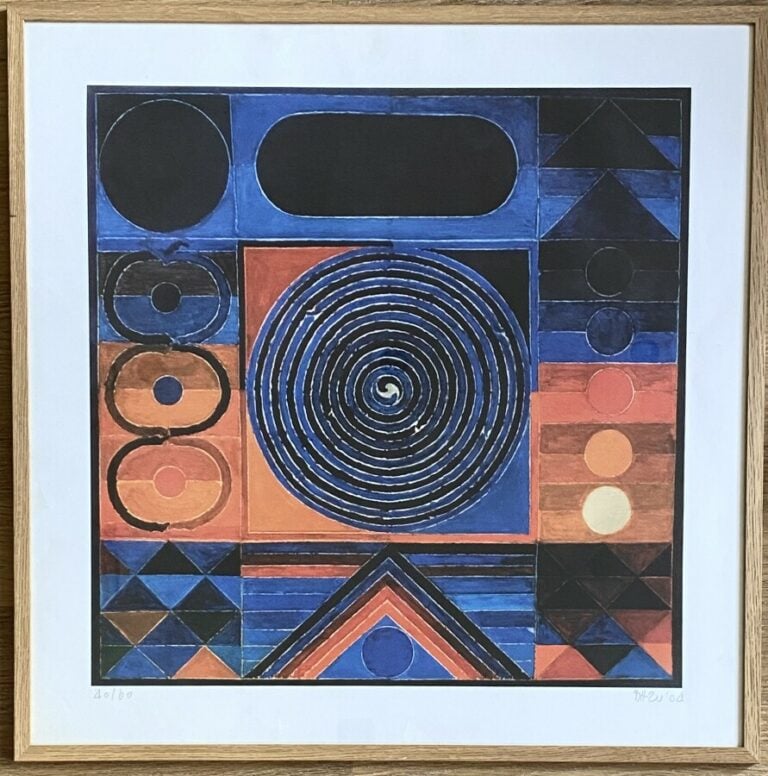 Sayed Haider RAZA (1922-2016) - Bindu - Aluminographie en couleurs , signée et…