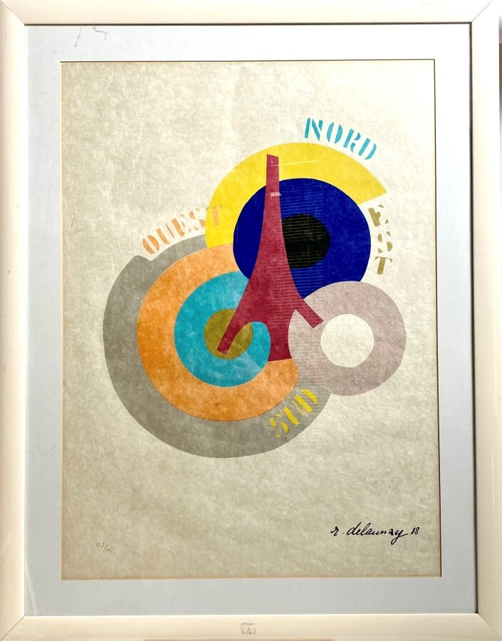 Sonia DELAUNAY et Robert DELAUNAY (d'après) - Tour Eiffel/ Nord Est Sud Ouest -…
