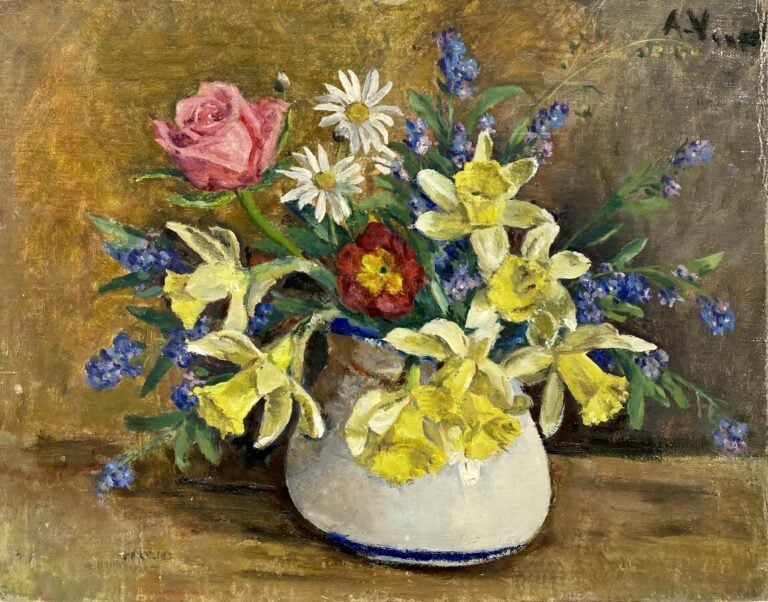 Un lot de 9 lithographies de JACQUOT, huile sur panneau "fleurs", 7 projets de…
