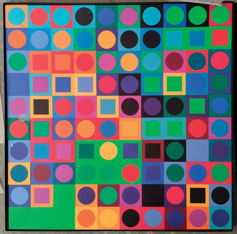 Victor VASARELY (1906-1997) d'après - Vasarely Planetary Folklore Participation…