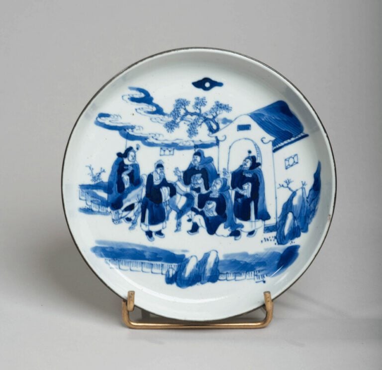 VIETNAM, Hue - XIXe siècle-Coupe en porcelaine décorée en bleu sous couverte d'…