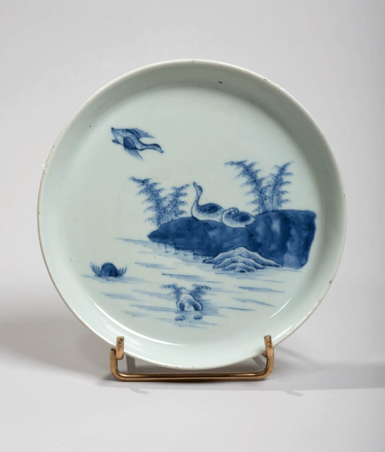 VIETNAM, Hue - XVIIIe siècle- Coupe en porcelaine décorée en bleu sous couverte…