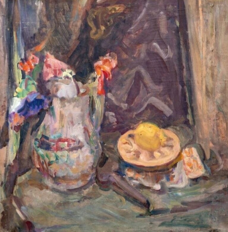 Vladimir NAIDITCH (1903-1980/81) - Nature morte - Huile sur toile, cachet de mo…