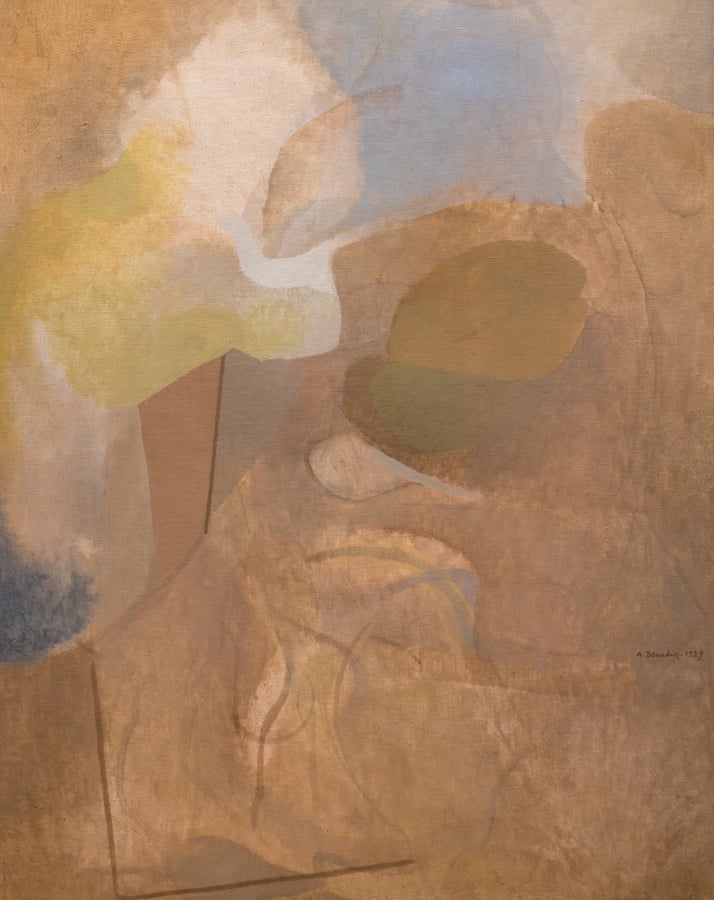 André BEAUDIN (1895-1979 - Composition, 1929 - Huile sur toile, signée et datée…