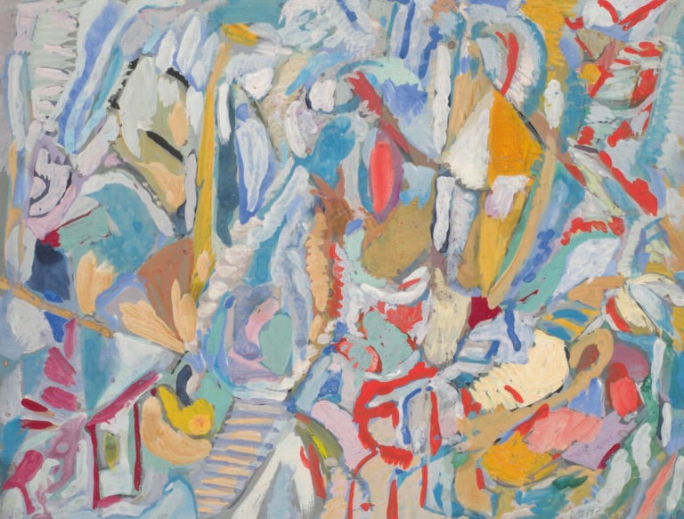 André LANSKOY (1902-1976) - Composition - Gouache sur papier, signée en bas à d…