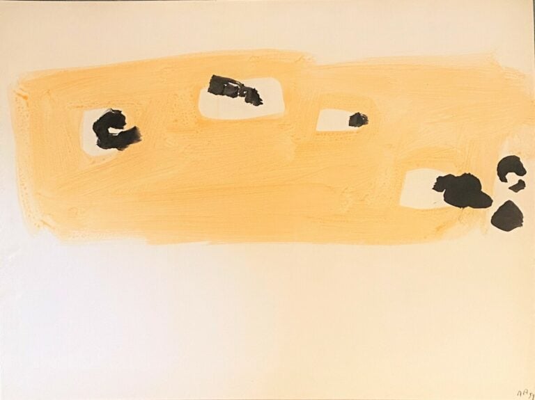 Angel ALONSO (1923- 1994) - Compositions jaunes, 1959 - Paire de deux encres en…