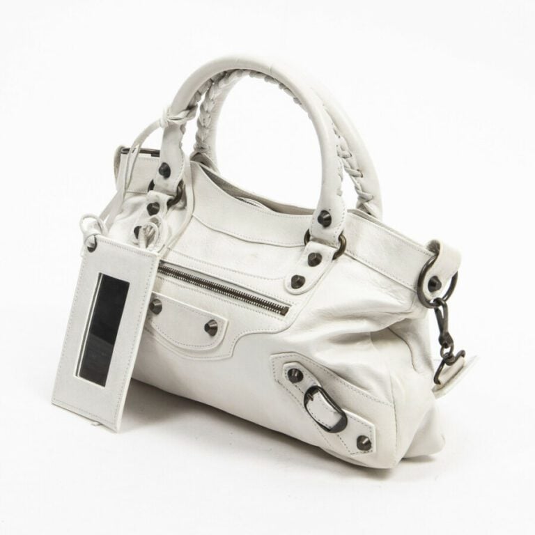BALENCIAGA - Sac "Arena First" - "Arena First" bag - - Cuir blanc - White leath…