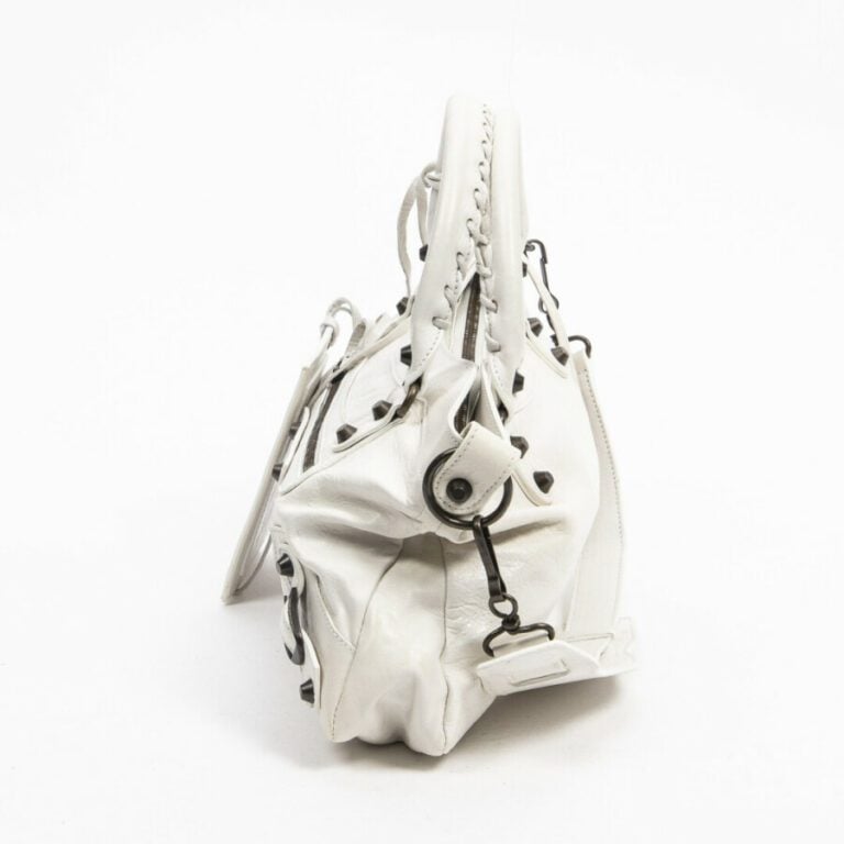 BALENCIAGA - Sac "Arena First" - "Arena First" bag - - Cuir blanc - White leath…