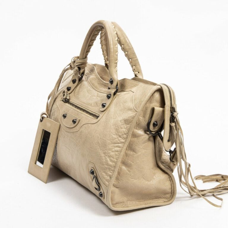 BALENCIAGA - Sac "City" - "City" bag - - Cuir cappuccino - Cappuccino leather -…