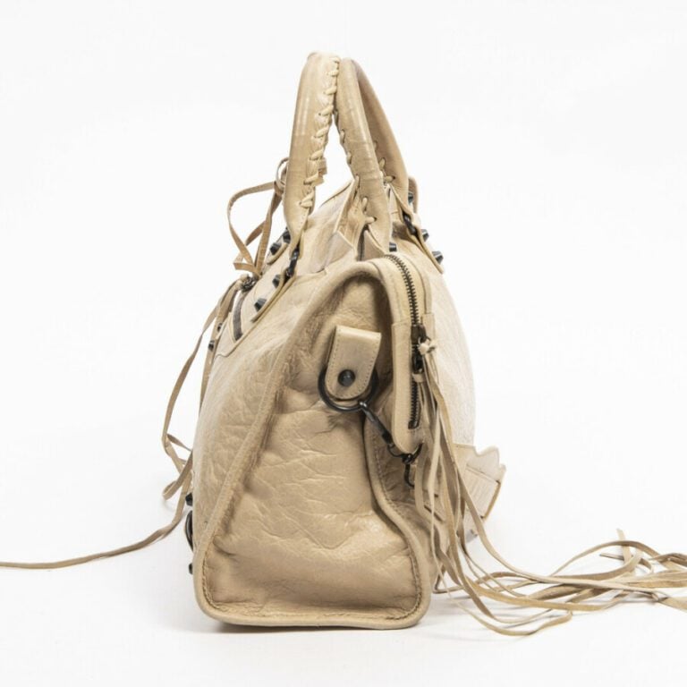 BALENCIAGA - Sac "City" - "City" bag - - Cuir cappuccino - Cappuccino leather -…