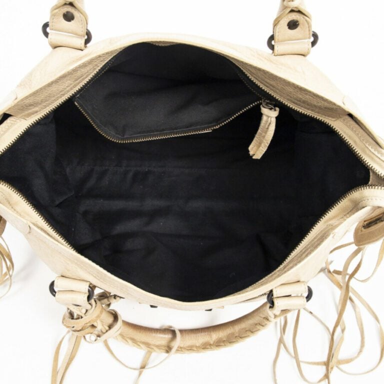 BALENCIAGA - Sac "City" - "City" bag - - Cuir cappuccino - Cappuccino leather -…