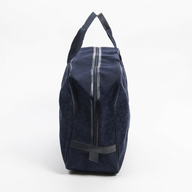 CELINE - Sac de week-end - Week-end bag - - Toile siglée bleu marine - Navy blu…