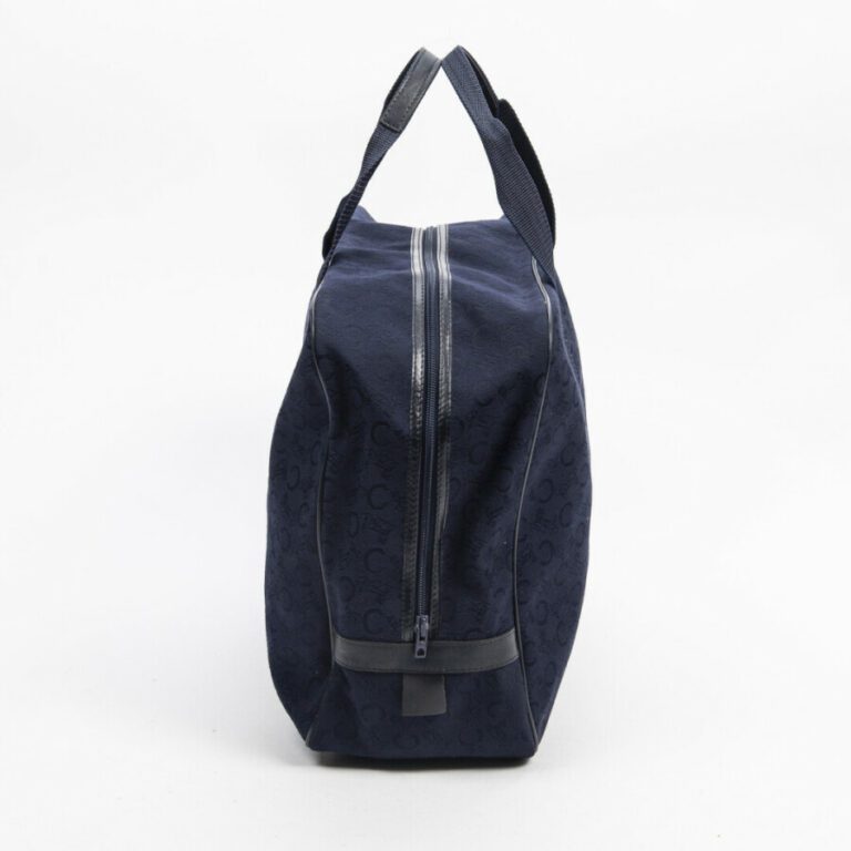 CELINE - Sac de week-end - Week-end bag - - Toile siglée bleu marine - Navy blu…