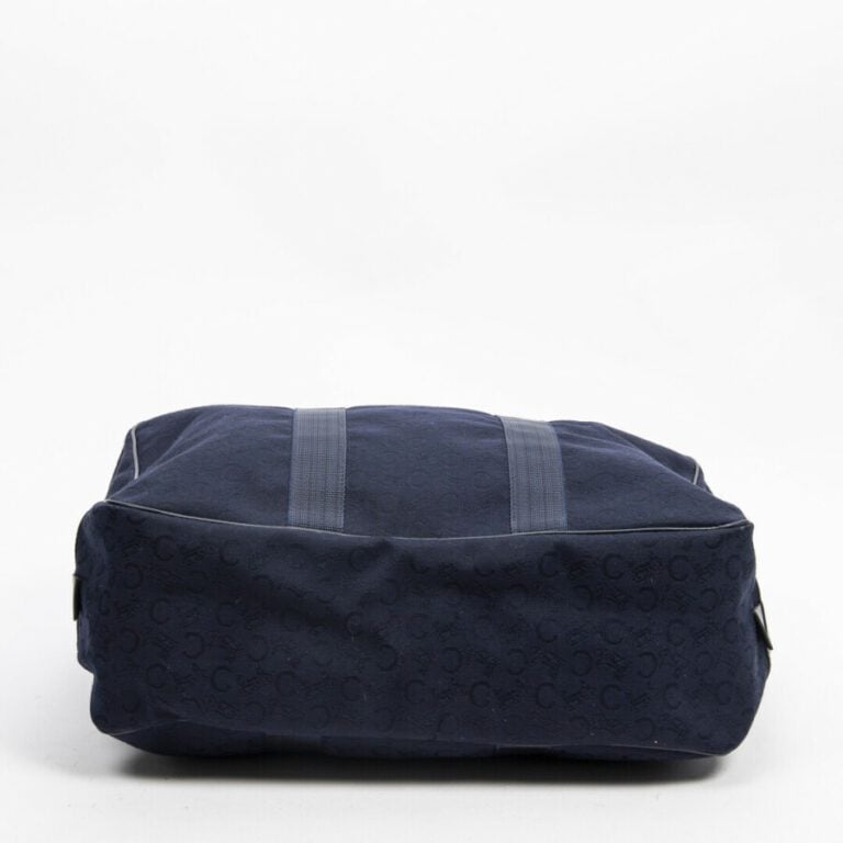 CELINE - Sac de week-end - Week-end bag - - Toile siglée bleu marine - Navy blu…