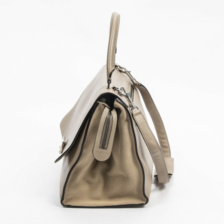 CELINE - Sac "Trapeze" MM - "Trapeze" MM bag - - Cuir grainé et daim taupe - Ta…