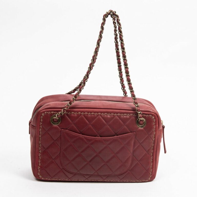 CHANEL - Circa 2015/16 - Sac - Bag - - Cuir matelassé sang de boeuf - Red quilt…