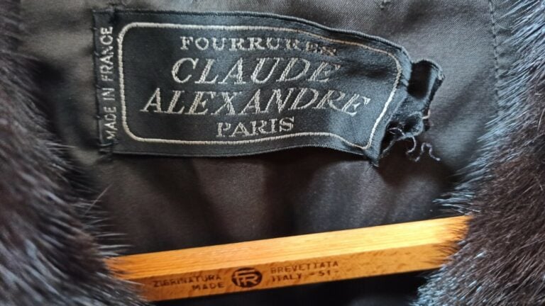 CLAUDE ALEXANDRE - MANTEAU en vison dark (env. TS/M)