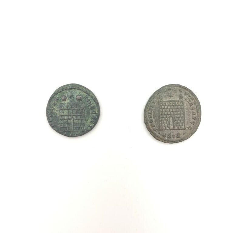 Constantin Ier le Grand (307-337). Nummus à la porte de Camp, c. 328-329, Sisci…