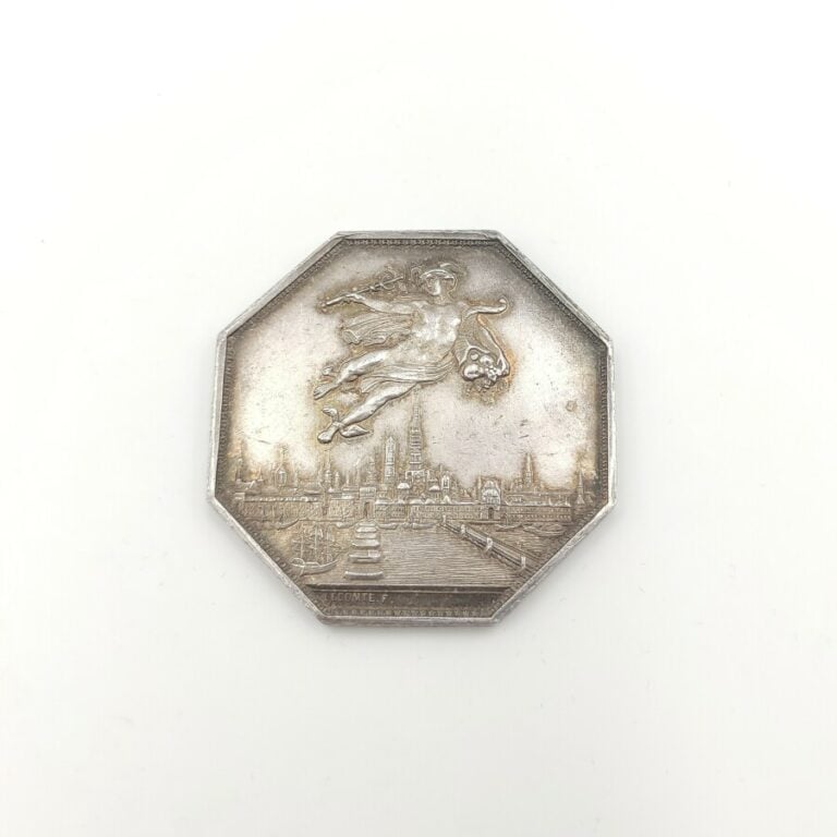 Consulat (1799-1804). Jeton en argent de la chambre de commerce de Rouen, 1802,…