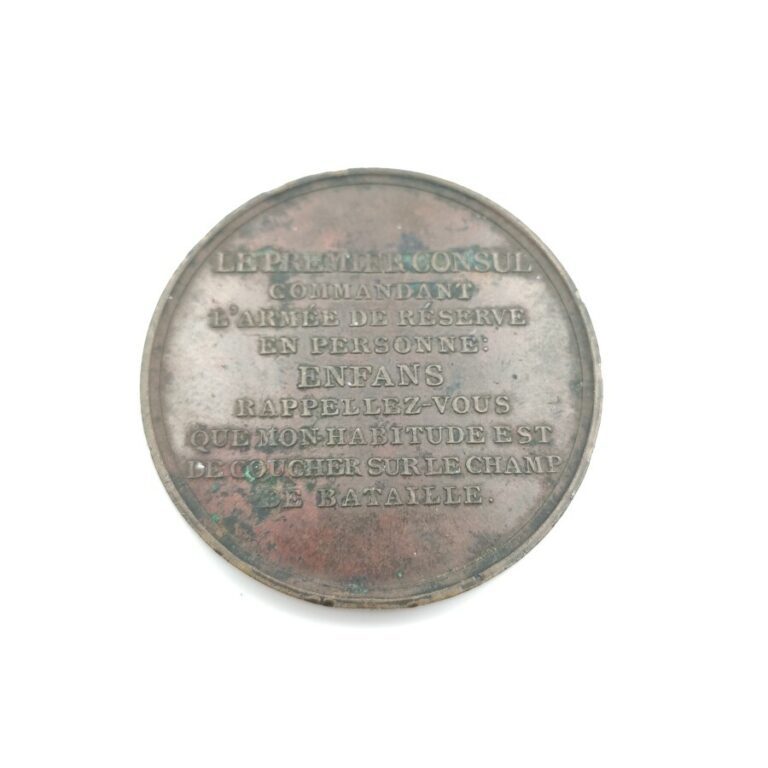 Consulat (1799-1804). Médaille en bronze par Brenet, commémorant la victoire du…