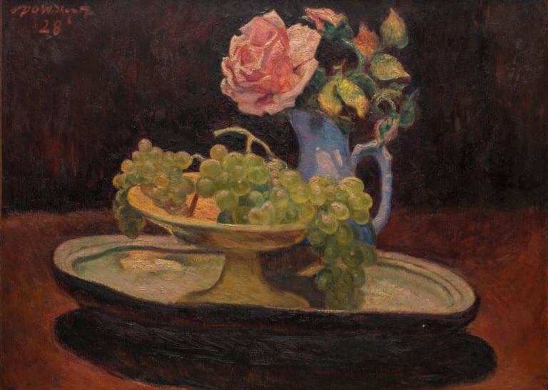 David WIDHOPFF (1867-1933) (Photo - Nature morte - Huile sur toile, signée en h…