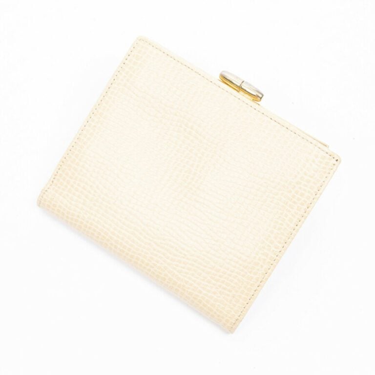 DIOR - Portefeuille - Wallet - - Cuir grainé ivoire - Ivory grained leather - G…