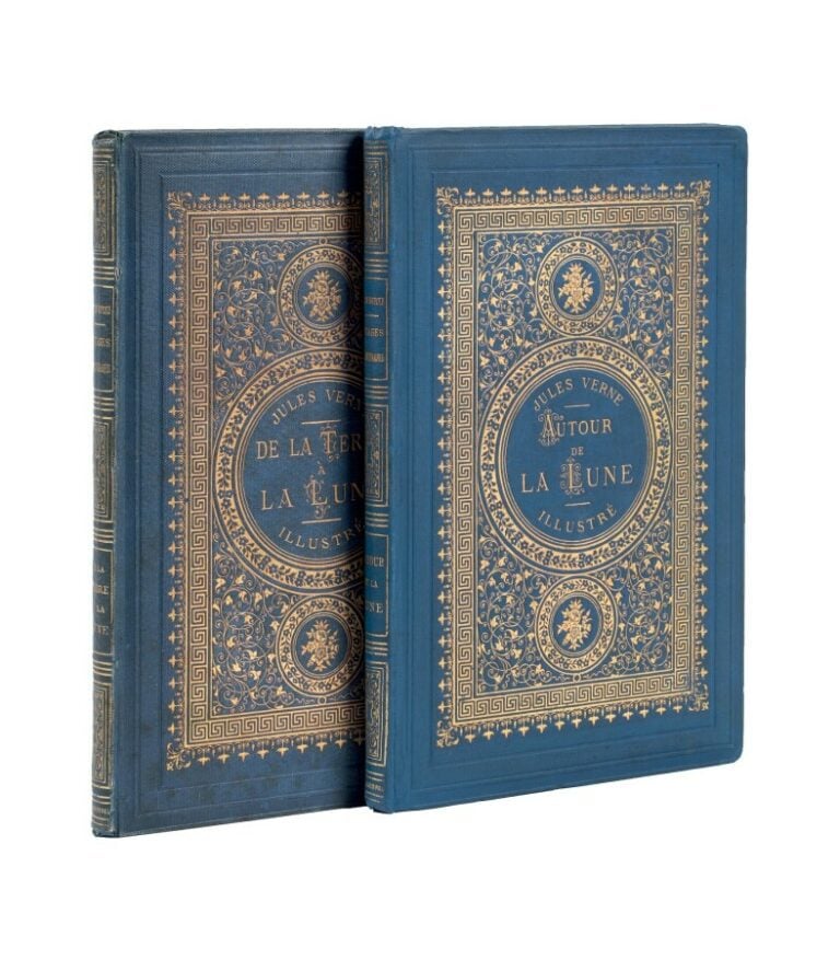 [Espaces célestes] Autour de la Lune par Jules Verne. Illustrations par d'Émile…