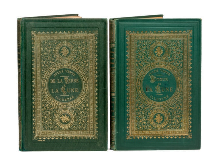 [Espaces célestes] Autour de la Lune par Jules Verne. Illustrations par d'Émile…