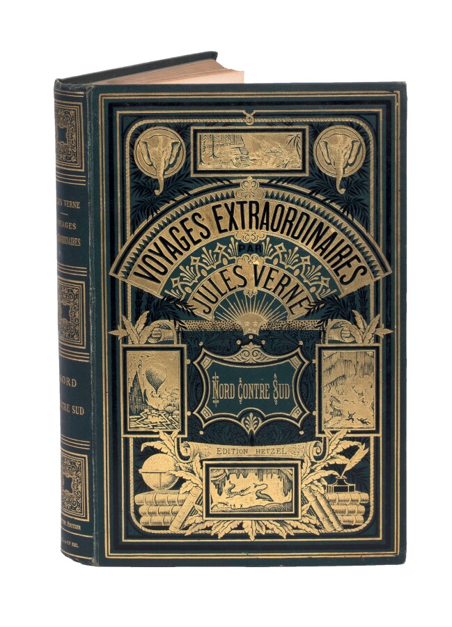 [États-Unis] Nord contre Sud par Jules Verne. Illustrations de Benett. Paris, B…