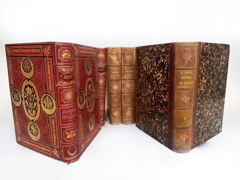 F.GUIZOT - Histoires de France, Paris, Librairie Hachette - 5 volumes. - On joi…