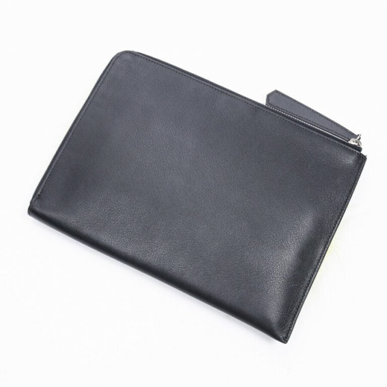FENDI - Pochette "Monster" - "Monster" pouch - - Cuir noir, rose et turquoise -…