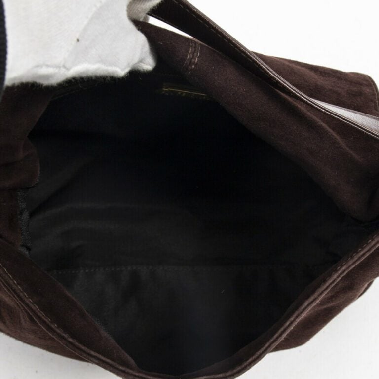 FENDI - Sac "Mamma baguette" - "Mamma baguette" bag - - Daim et cuir marron - B…