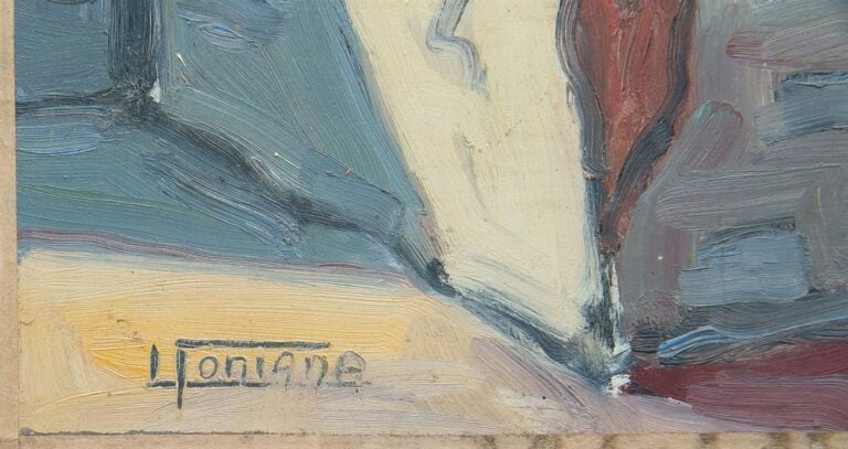 FONTANA (Actif XXe siècle) - "Thaï" - Huile sur isorel - Signée en bas à droite…