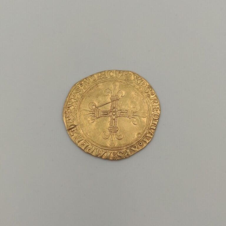 France. Louis XII (1498-1515). Ecu d'or, point 18e, Paris. Dup. 647. TB+