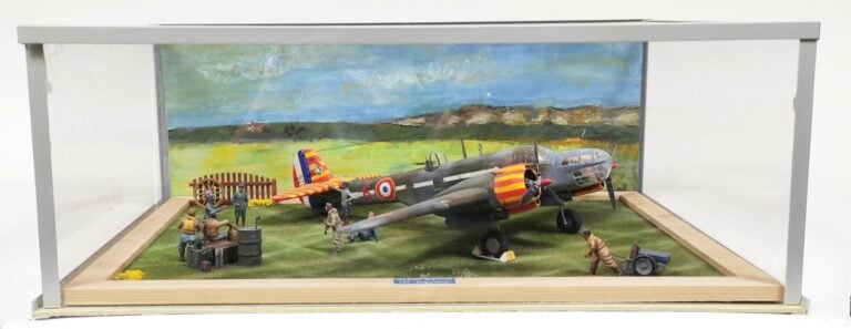 Glenn Martin, 167 "Maryland" - Maquette sous vitrine - 17 x 45 x 34 cm