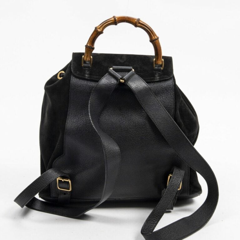 GUCCI - Sac à dos "Bamboo" GM - "Bamboo"GM backpack - - Porc velours et porc no…